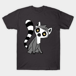 Curious Ring Tailed Lemur T-Shirt